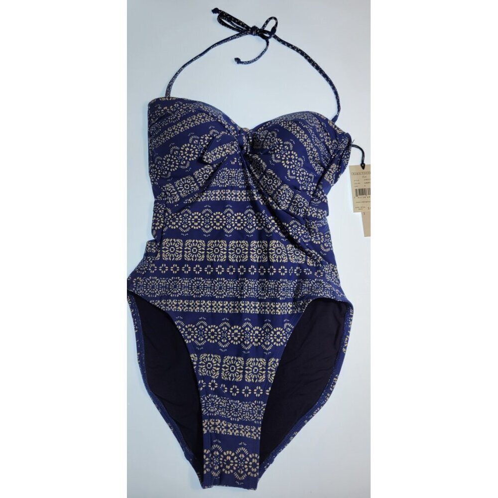 Robin Piccone One Piece Swimsuit Size 8 Cornflower Built In Bra NWT